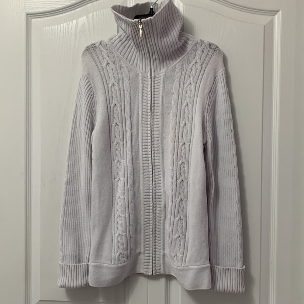 Dalia Collection ladies zip up Sweater - Picture 9 of 13